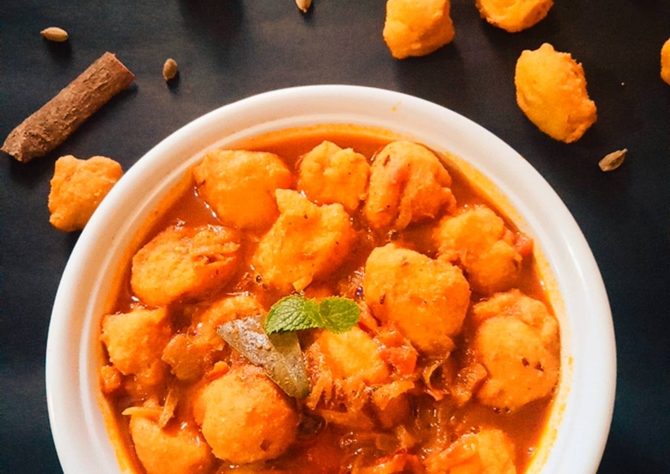 Moong Dal Vadi Gravy