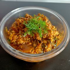 A picture of Methi Paneer Bhurji.