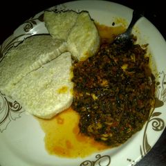 A picture of Yam & Vegetable Sauce.