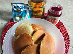 Foto resep Mini Pancake no mixer, takar sendok