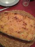 Gratén de patatas con bechamel y quesos