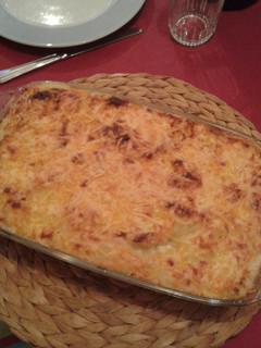 Foto principal de Gratén de patatas con bechamel y quesos