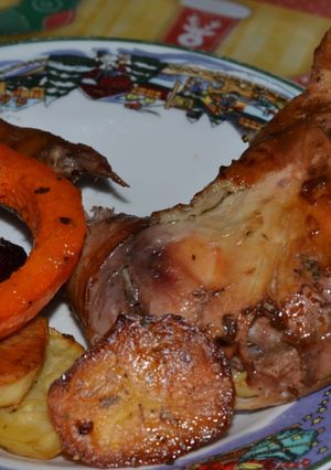 Una foto de Pollo al horno