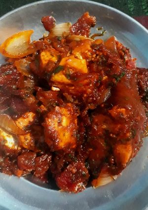 A picture of Dry Cheese Chilli.