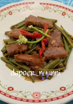 Foto resep Daging Sapi & Kembang Brambang saus Teriyaki
