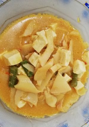 Foto resep Rebung kuah santan