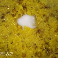 A picture of Green moong dal khichdi.