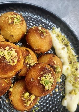 அரேபியன் மினி குனாஃபா(arabian mini kunafa recipe in tamil) செய்முறை முக்கிய புகைப்படம்