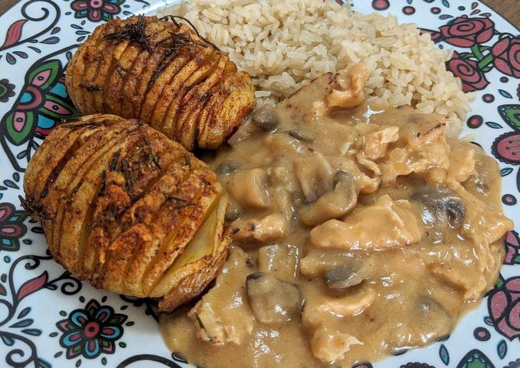 Estrogonofe de frango vegetal - Tudogosreceitas