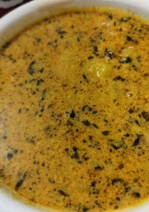 A picture of Dahi aloo ki sabzi.