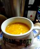Sopa crema de calabacín, zanahoria, nabo y cebolla