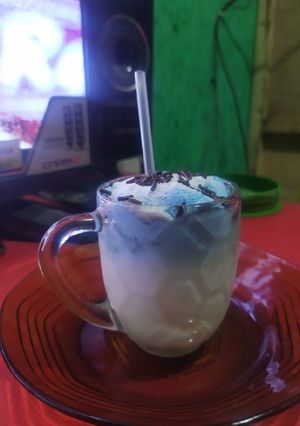 Foto resep Dalgona bluebery