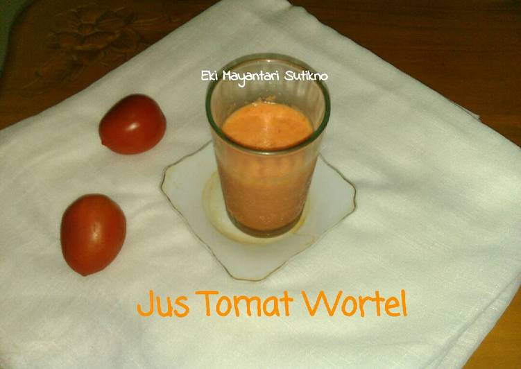 Cara Gampang Membuat Jus Tomat Wortel (Less Sugar), Bikin Ngiler