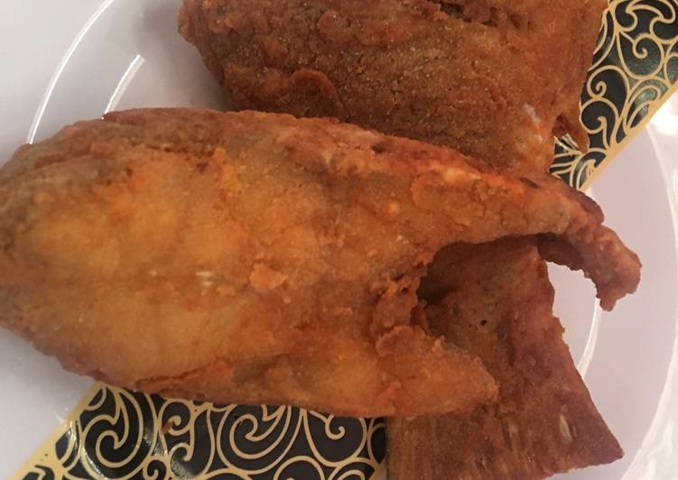 Resep Ikan kakap goreng tepung sederhana Anti Gagal