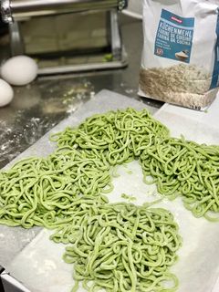 Foto resep Mie Telur Bayam