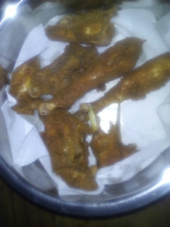 A picture of Coated chicken #authormarathon.