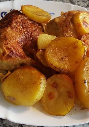 صورة لوصفة صينية بطاطا ودجاج بالفرن