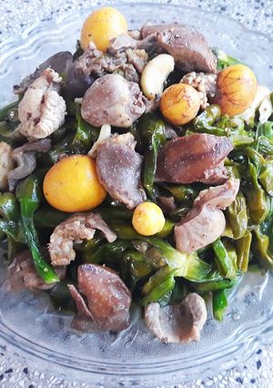 Hình của món Bông kèo nèo xào.
