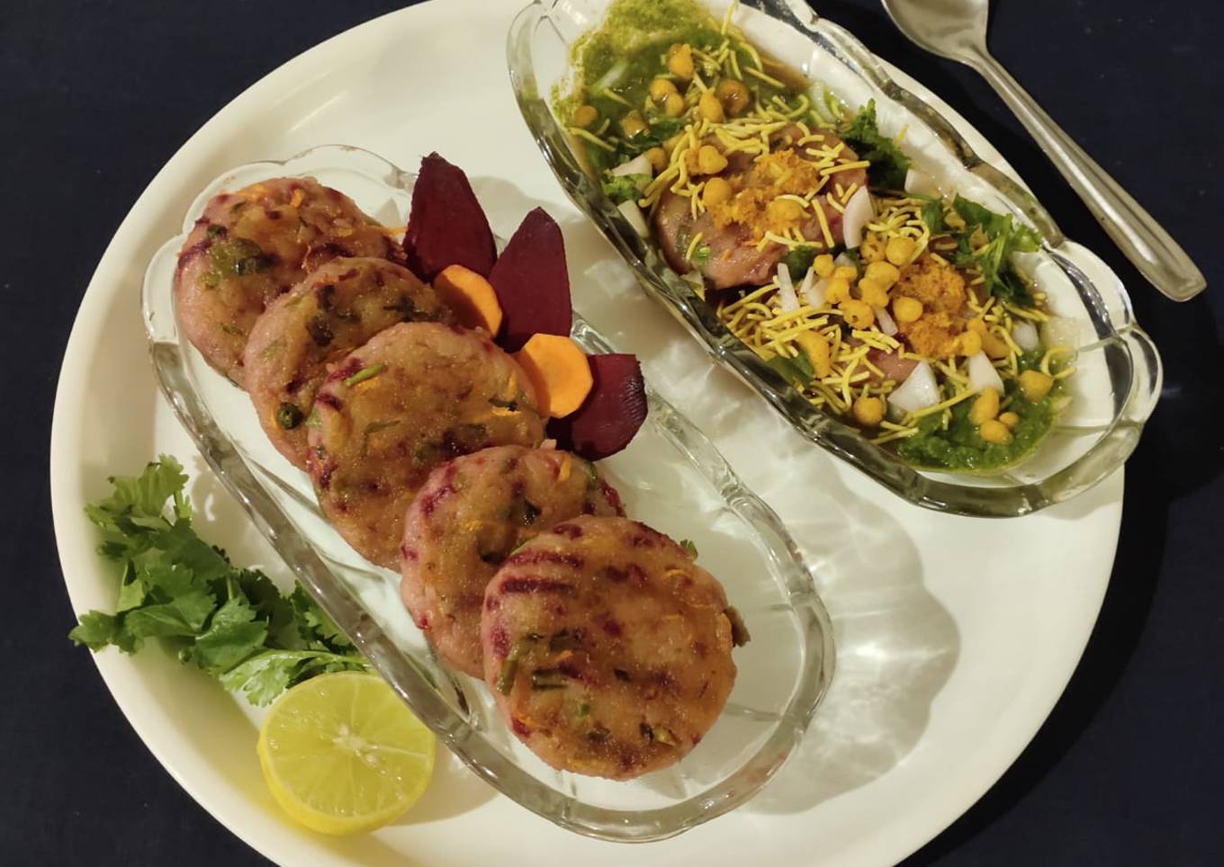 Veg aloo poha tikkis