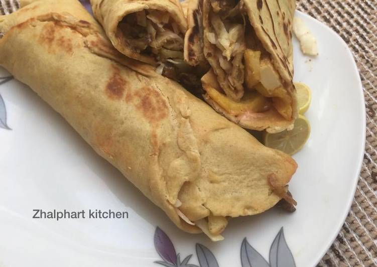 How to Make Speedy Beef and chips wrap