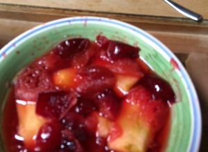Una foto de Compota o mermelada de ciruela y manzana