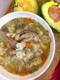 SOPA DE FIDEOS🍜 con MENUDENCIAS DE POLLO