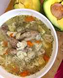 SOPA DE FIDEOS🍜 con MENUDENCIAS DE POLLO