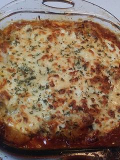 A picture of Spaghetti Squash Lasagna.