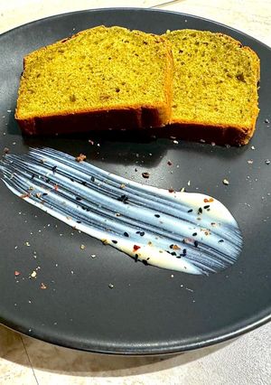 Foto di Plum-cake al tè Macha e mascarpone