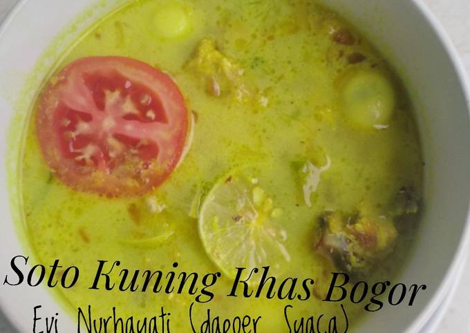 Langkah Mudah Bikin Soto kuning khas Bogor Anti Gagal