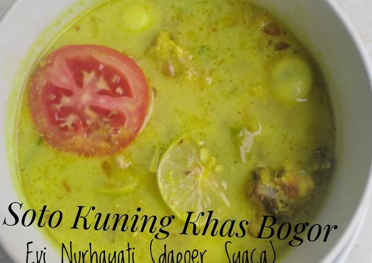 Bagaimana mengolah Soto kuning khas Bogor, Enak Banget