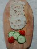 Pesto and Tomato flatbread