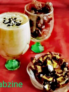 عکسی از دستور پودینگ خرما