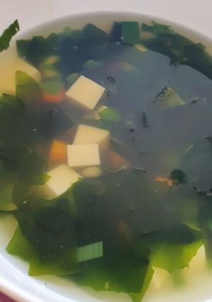 Foto resep Sup rumput laut