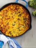 Frittata de Batata, Brócolos e Bacon