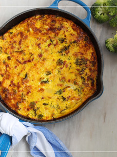 Foto de Frittata de Batata, Brócolos e Bacon