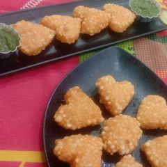 A picture of Sabudana cutlet.