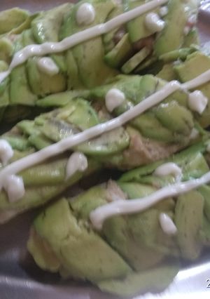 Una foto de Canelones de aguacate