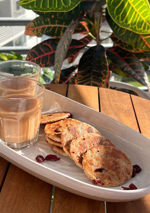 A picture of Cranberry Bhakri With Masala Chai (Monsoon Special).