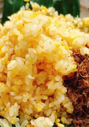 Hình của món Xôi đậu xanh nấu nồi cơm điện.