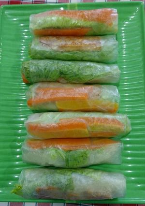 Hình của món Bò Bía Chay.