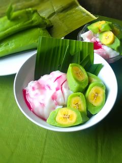 Foto resep Es pisang ijo