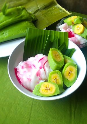 Foto resep Es pisang ijo