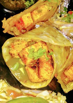 A picture of Paneer Tikka kathi Roll.