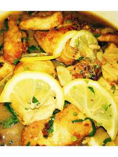A picture of Chicken Piccata.