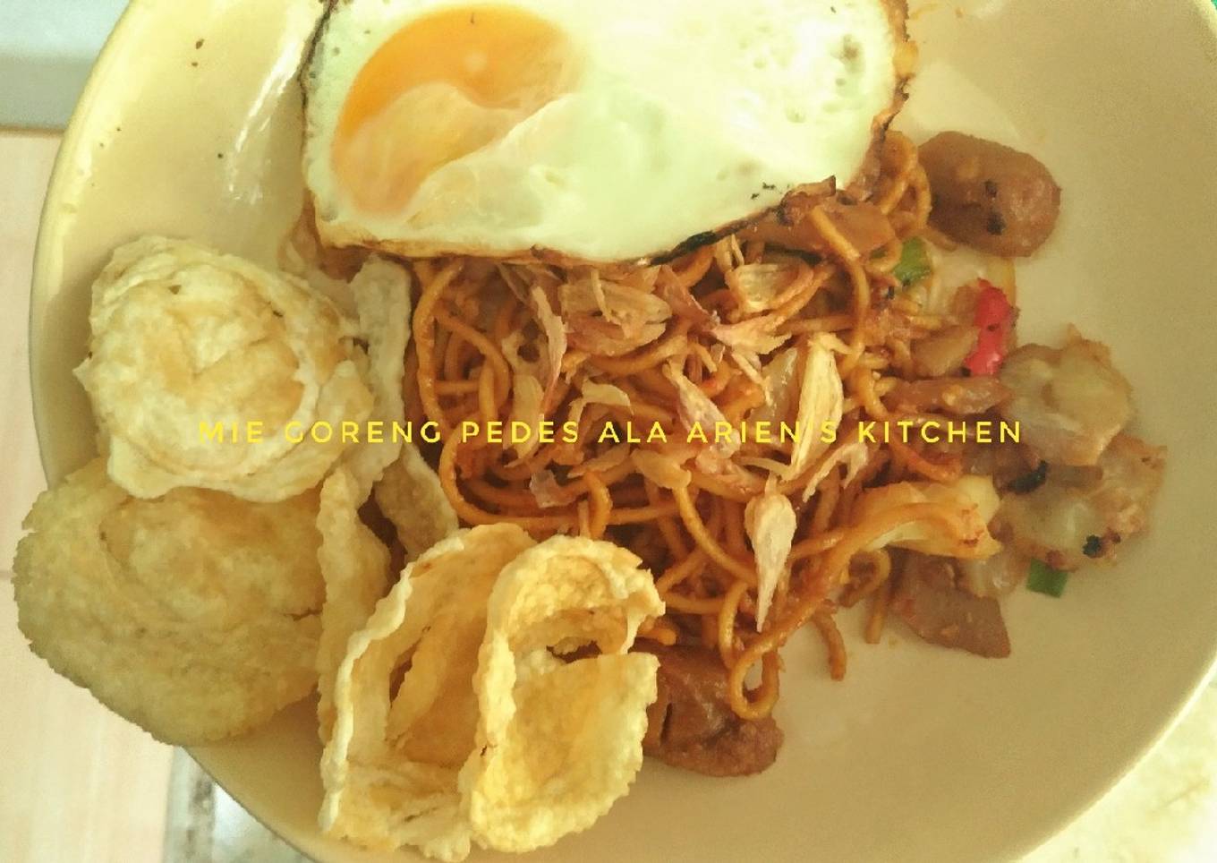 Mie goreng pedas ala arien's kitchen