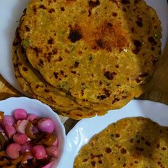 A picture of Multi-millet Pumpkin Paratha.