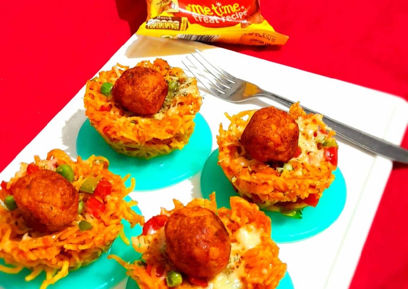 Maggi Pizza Bird's Nest