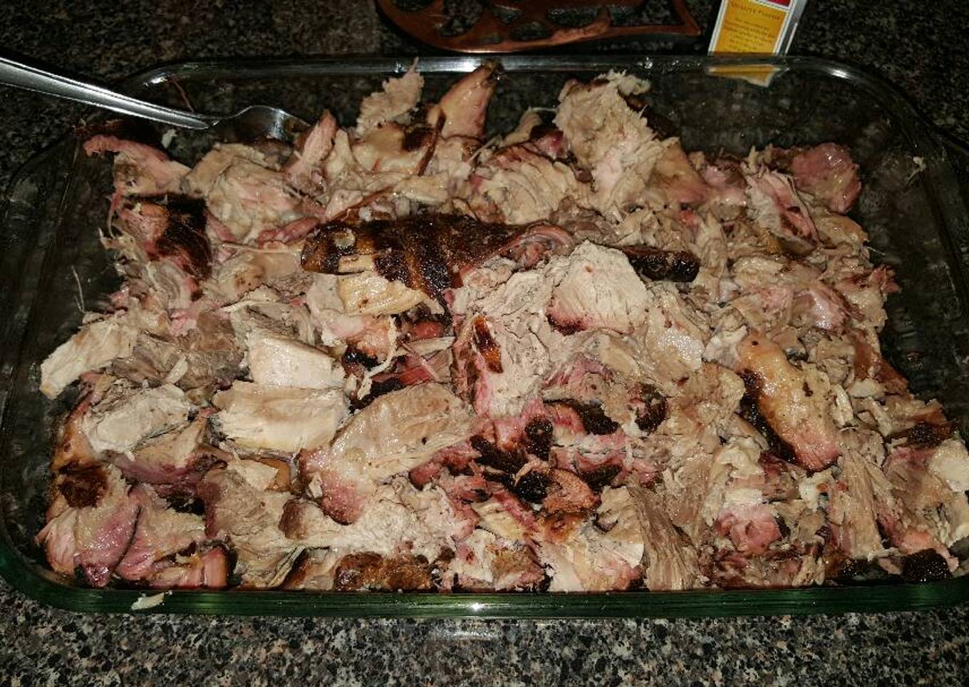 Smoked pork shoulder 