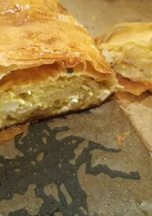 Rétes zöldséges töltelékkel recept fotója